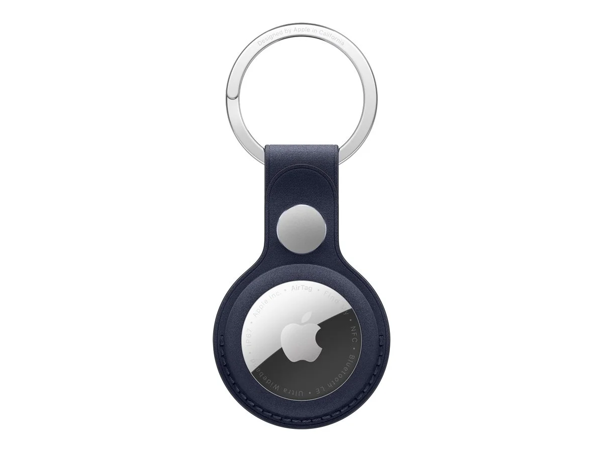 APPLE AIRTAG FINEWOVEN KEY RING NAVY
