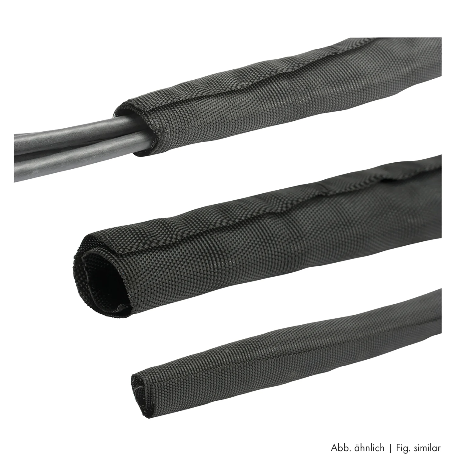 Geflechtschlauch drm 1,9-3,0 cm, offen,