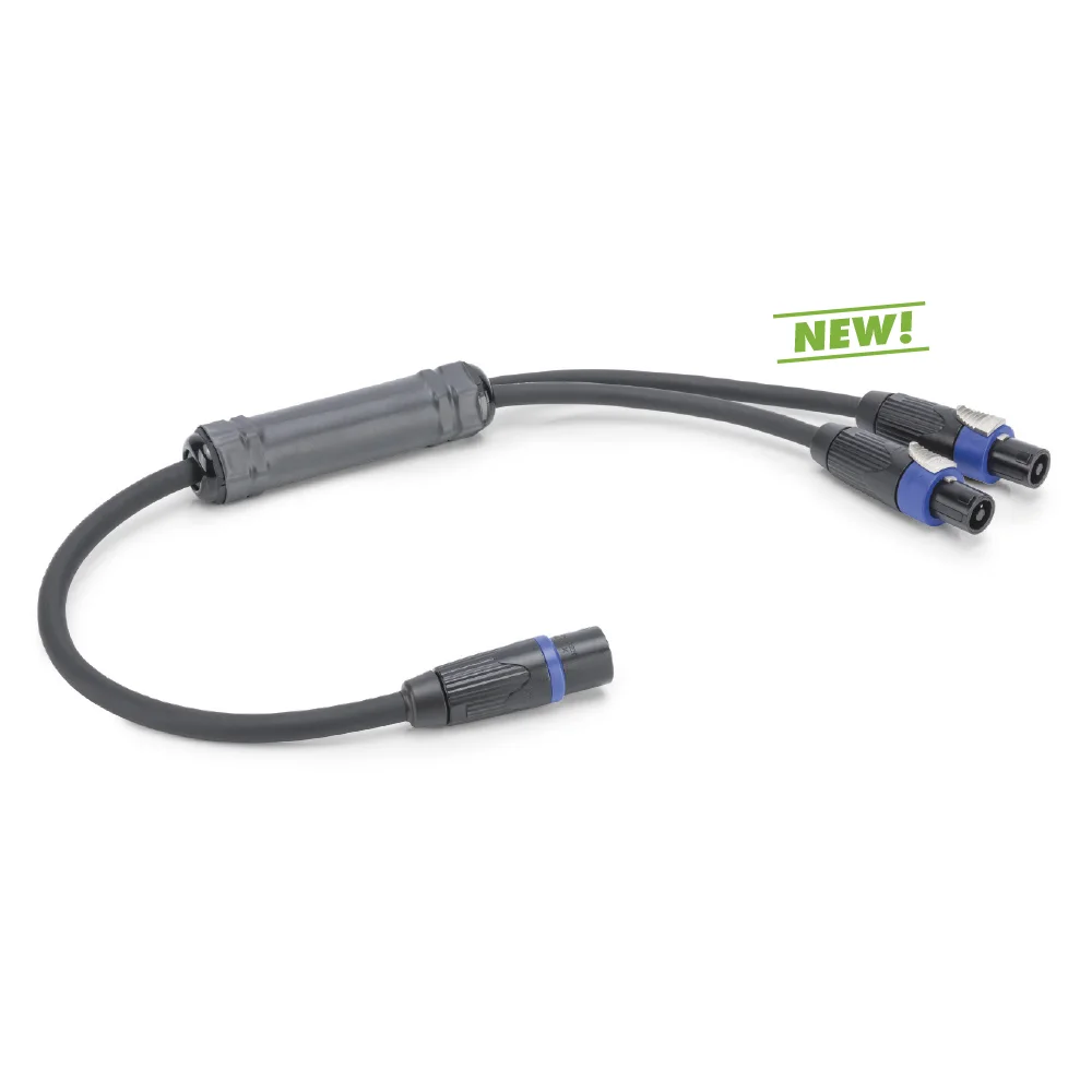 L/S Spleisskabel, schwarz,  1,00m