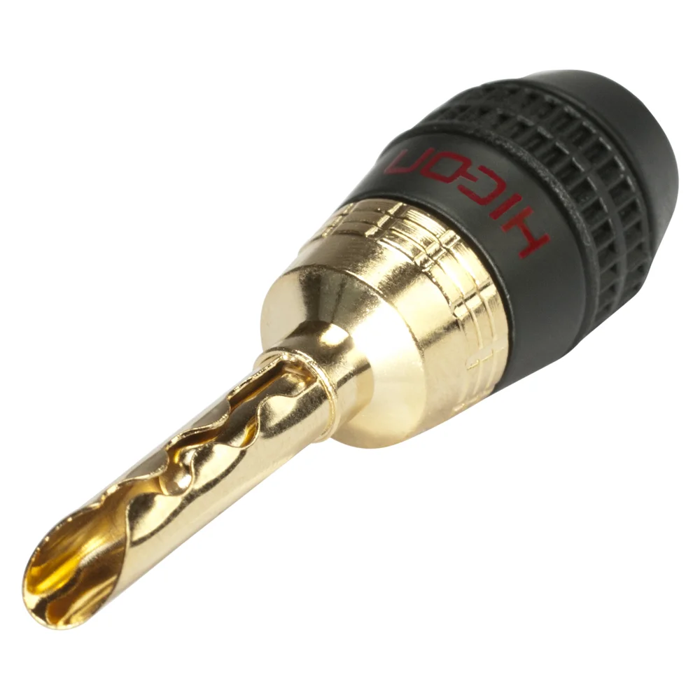 HICON-Bananenstecker m. gezahntem Klemm-