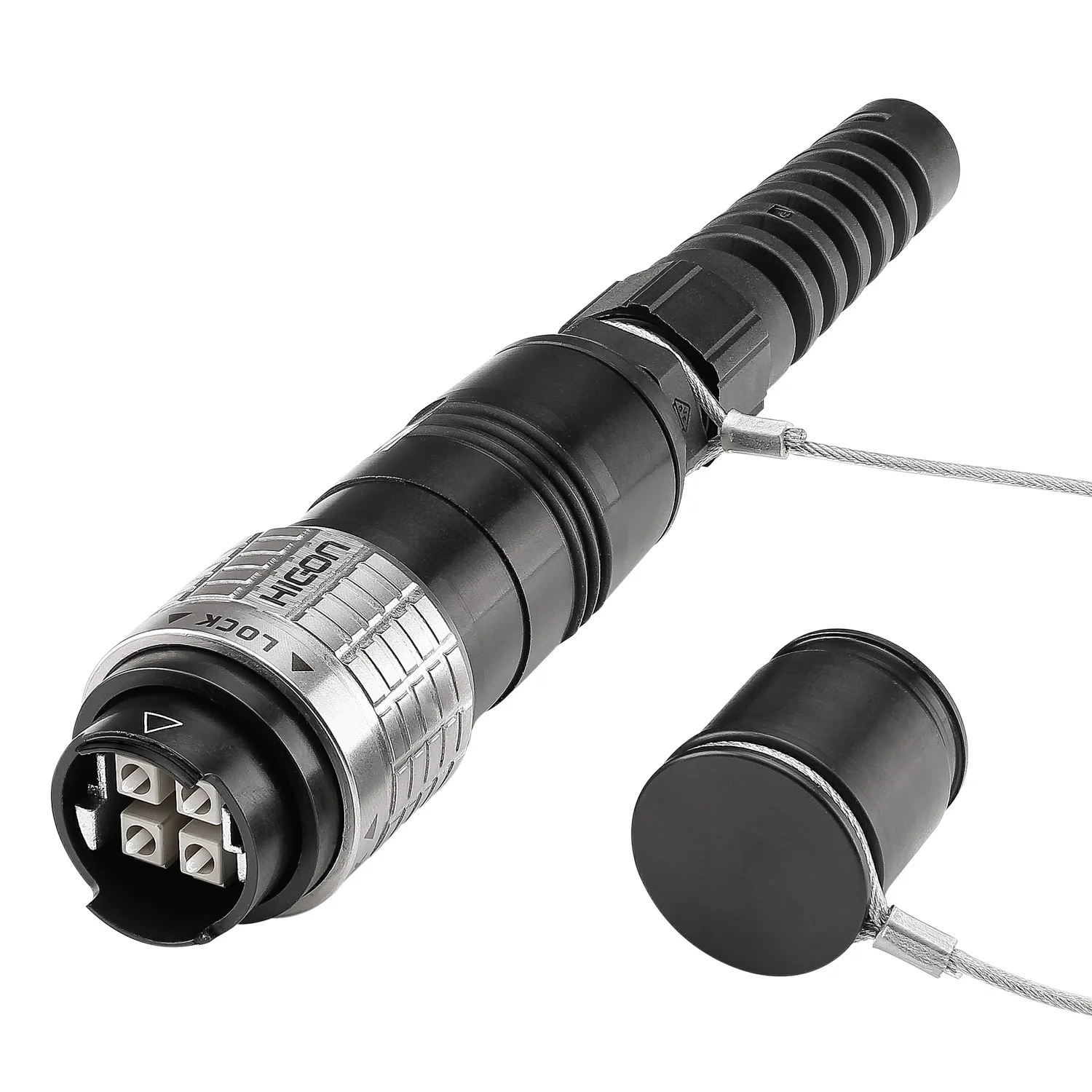 LWL 4-fach-LC Kabelstecker + Schutzkappe