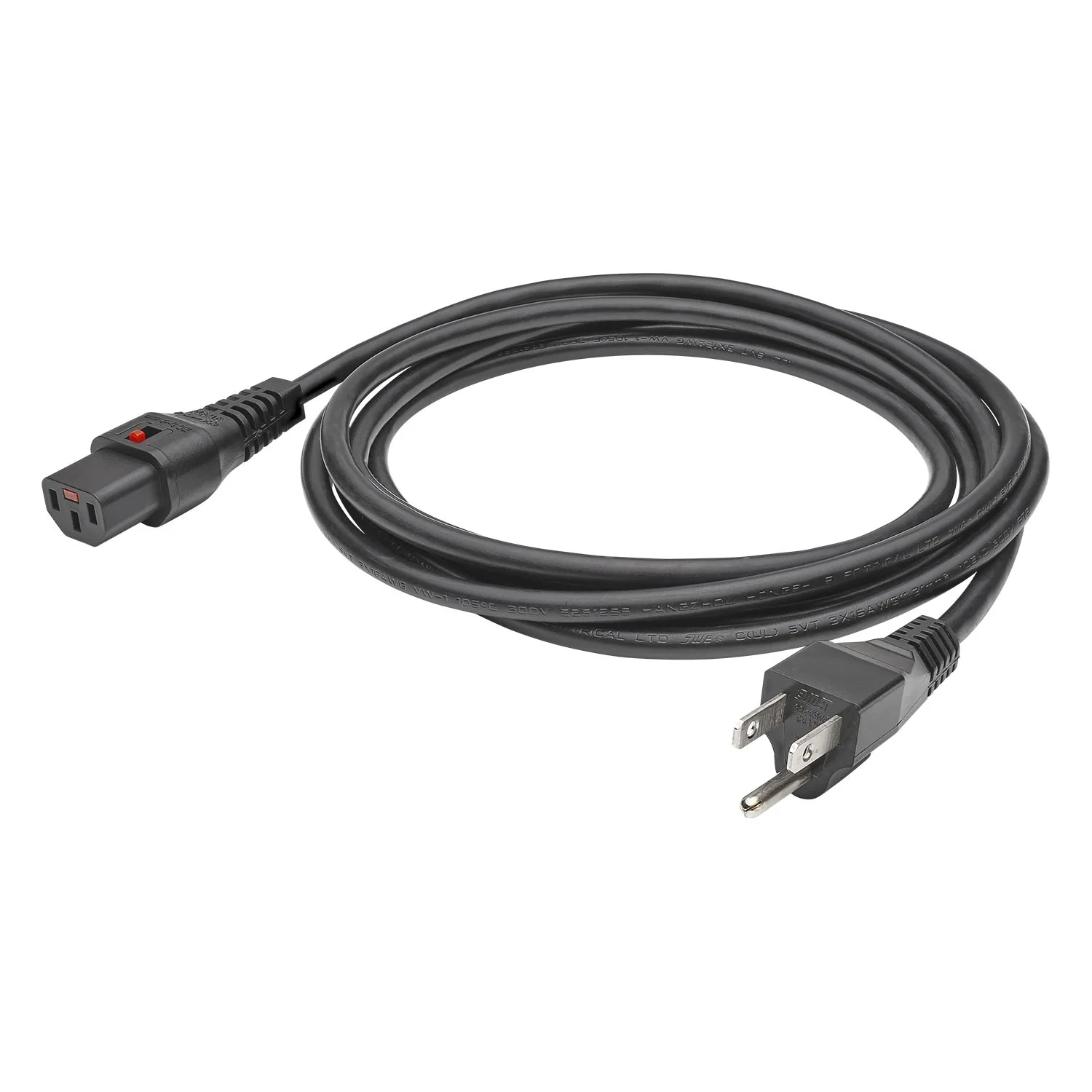 Kaltgerätebuchse verriegelbar<>USversion