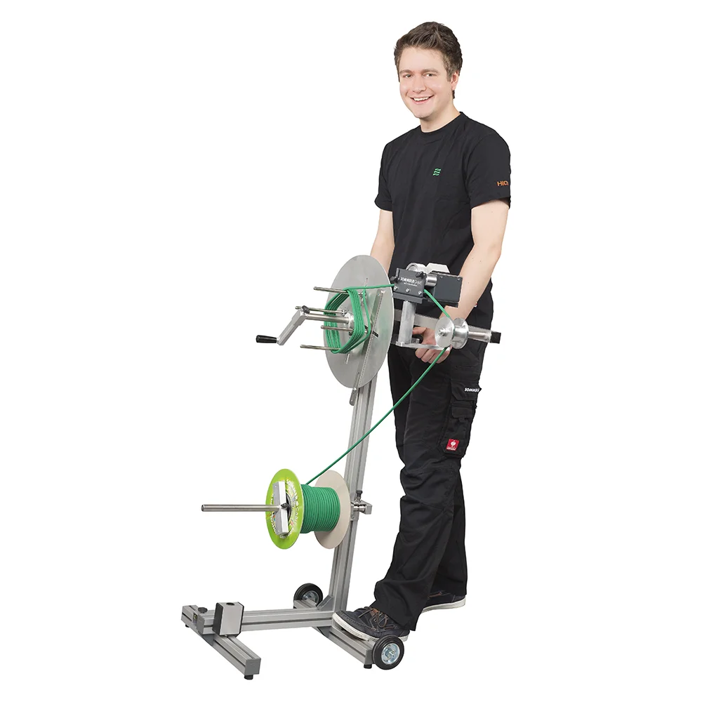 mobiler Kabelab- und Umspulhandwagen