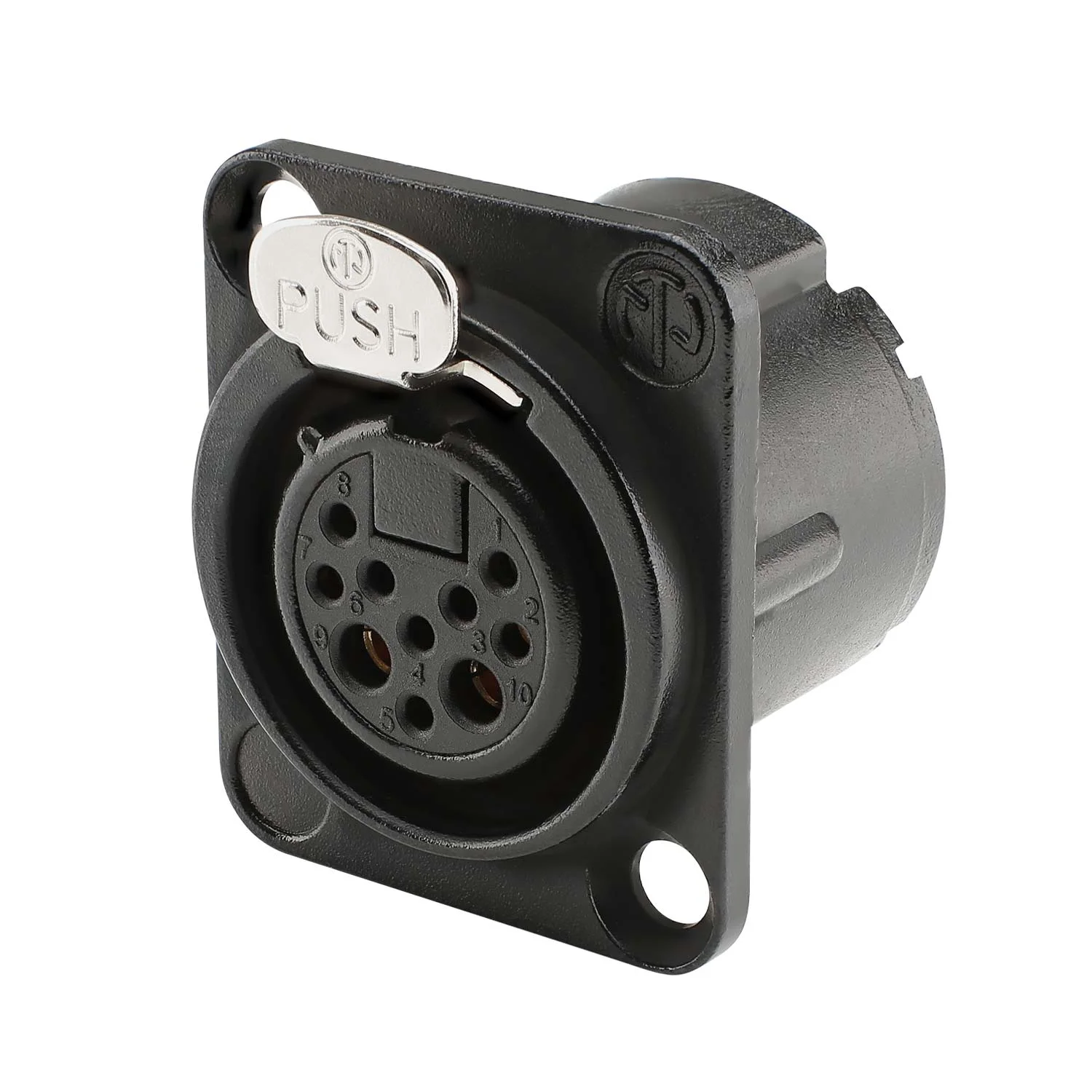 NEUTRIK XLR-Einbaubuchse 10polig,