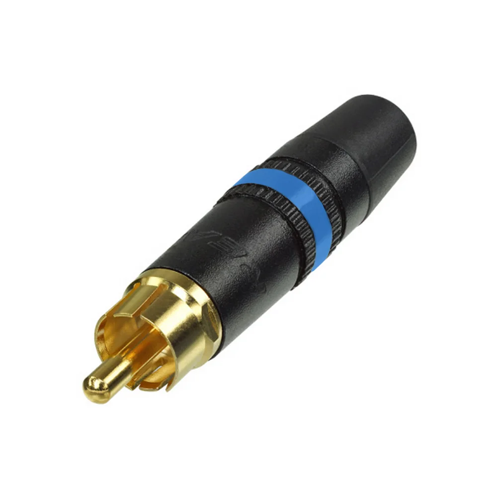 Neutrik RCA/Cinchstecker schwarz/blau