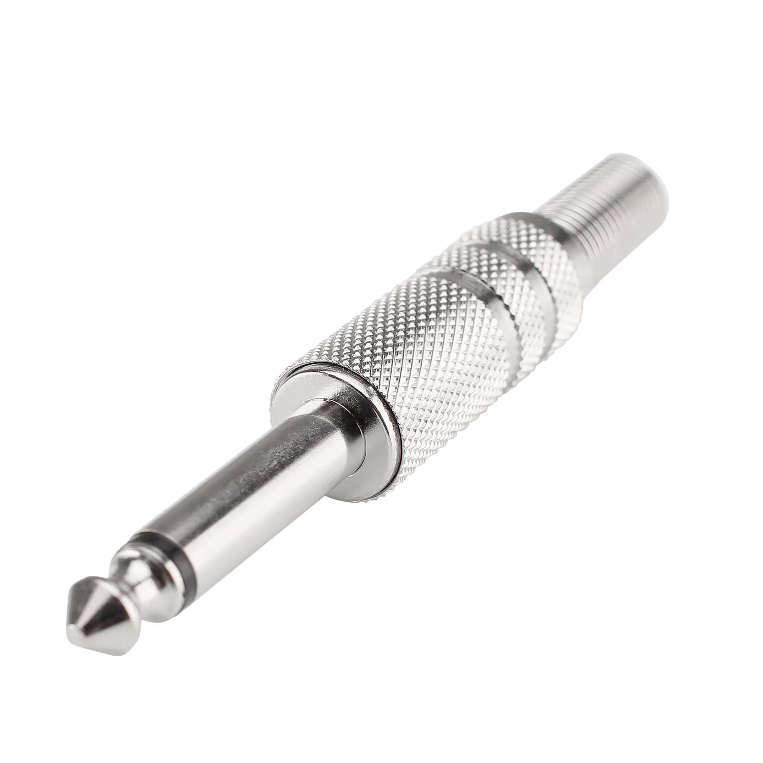 Klinkenstecker mono, Metall verchromt