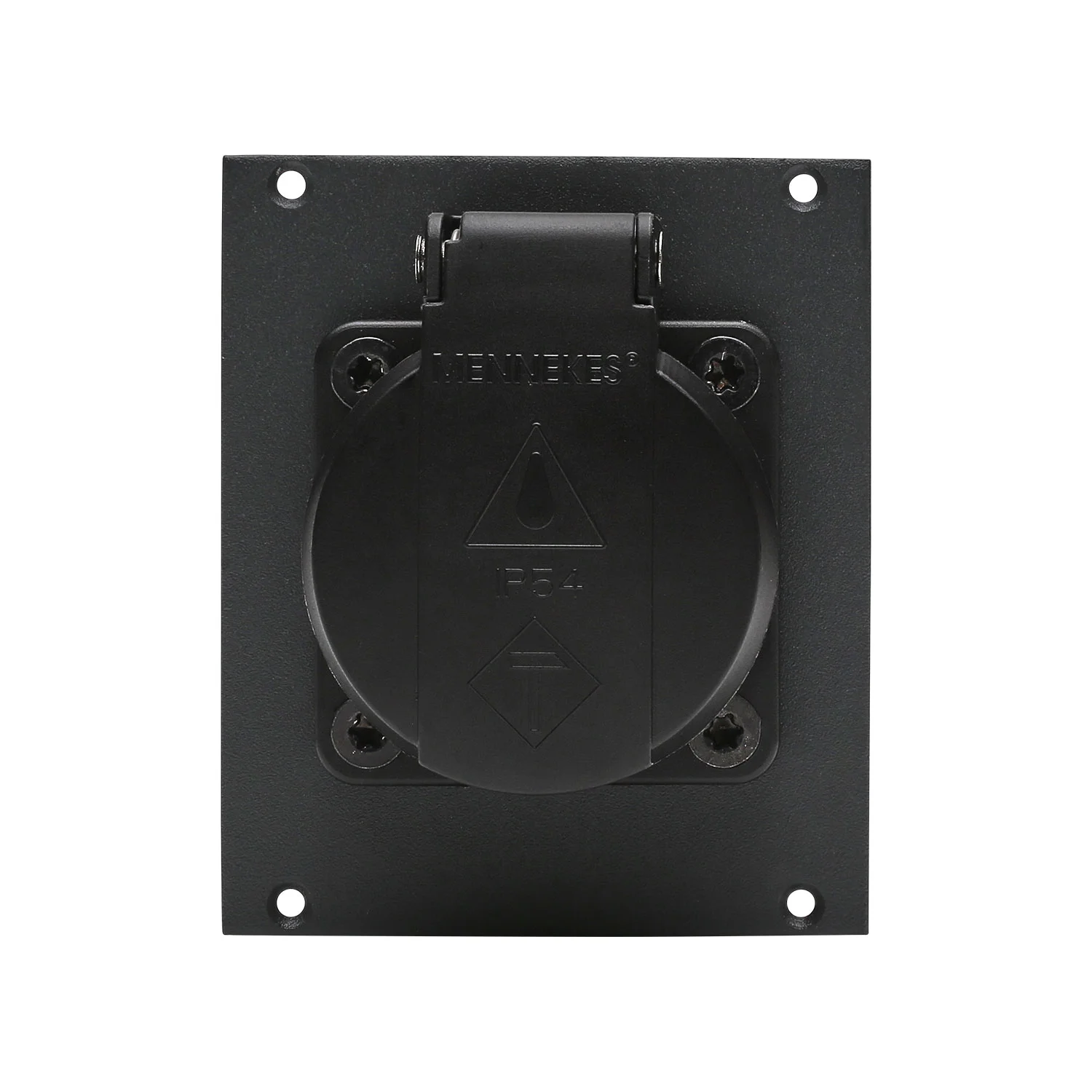 SYSBOXX-Modul 2HE 2BE, Schuko Deckel SW