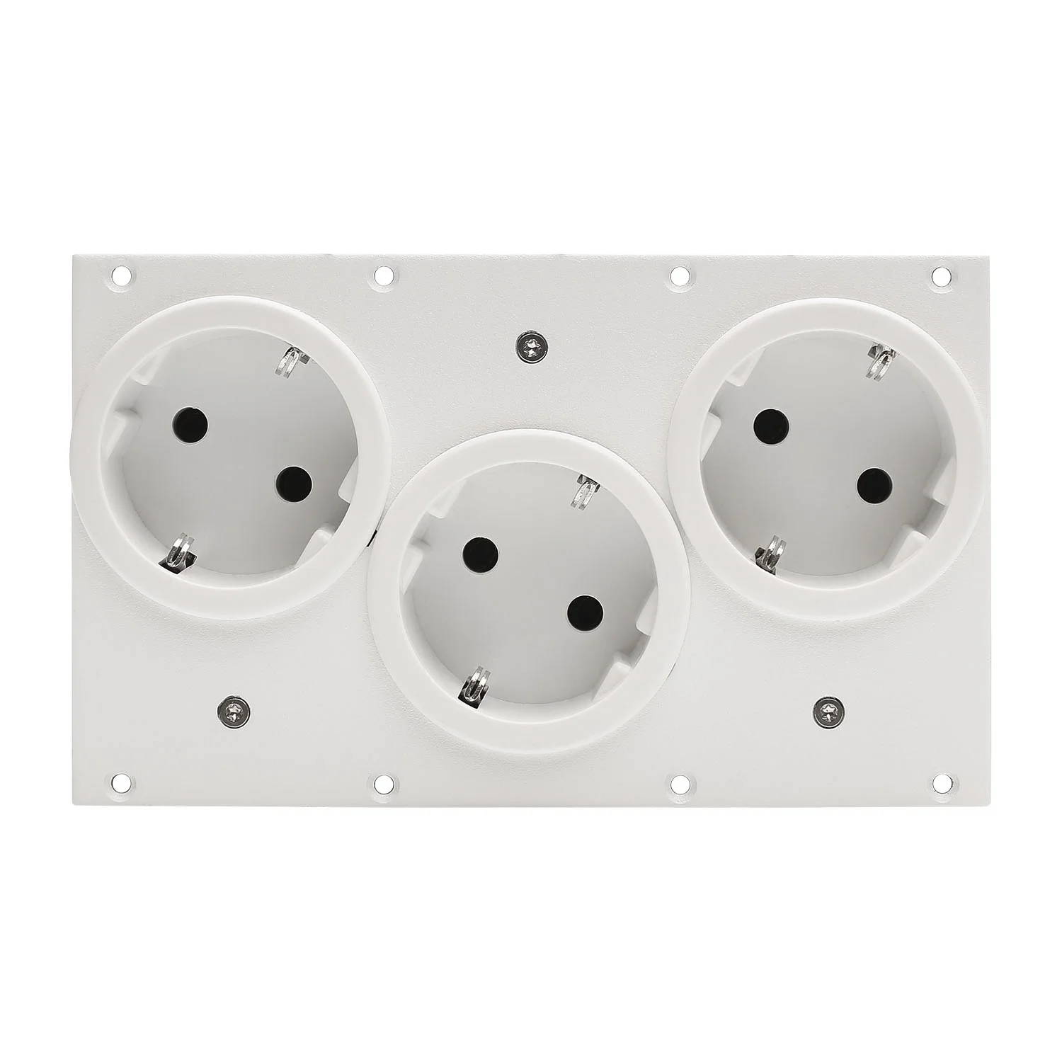 SYSBOXX Frontblech 2HE, 4BE, 3xSchuko