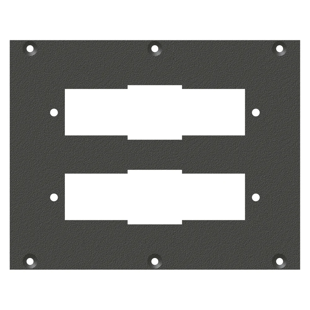 SYSBOXX-Frontblech 2HE 3BE 2xSIEMENS-