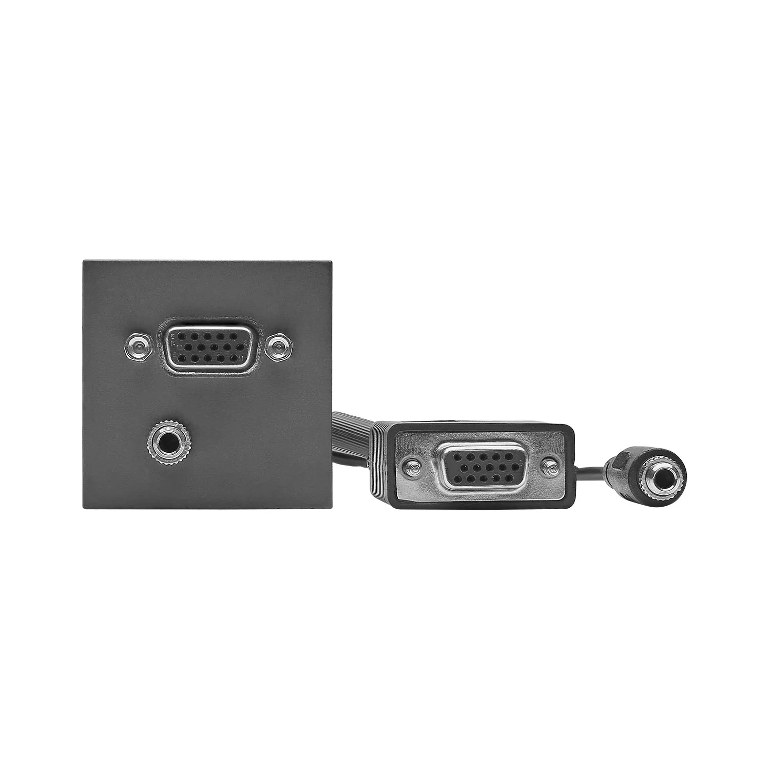 SYSWALL45 VGA+Minikl. -> Kabelbuchsen