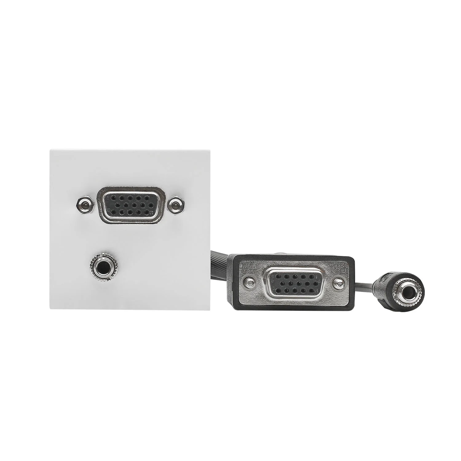 SYSWALL45 VGA+Minikl. -> Kabelbuchsen