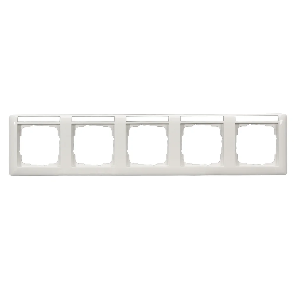 SYSWALL55 Schalterrahmen 5fach, beschr.