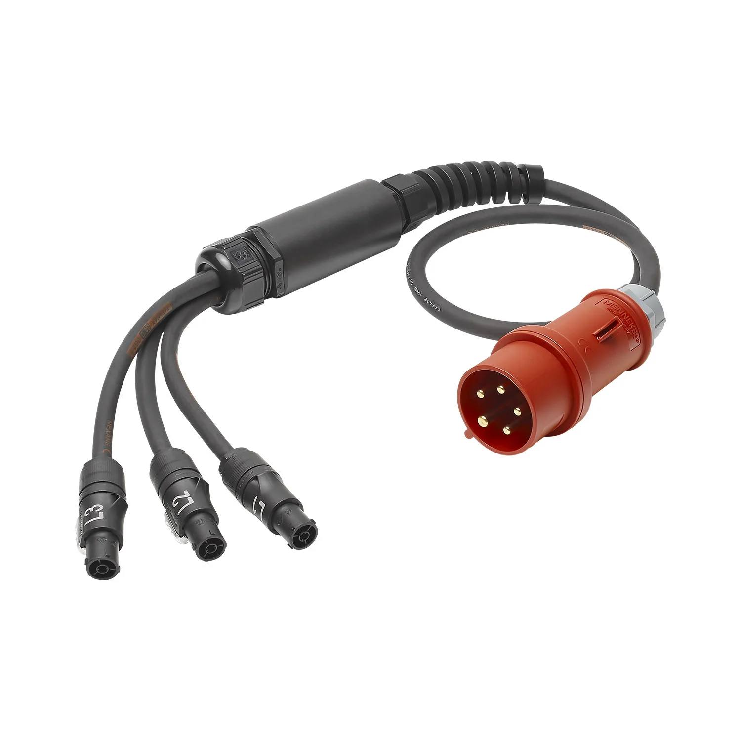 Netzkabelspleiss Titanex, schwarz, 20,00