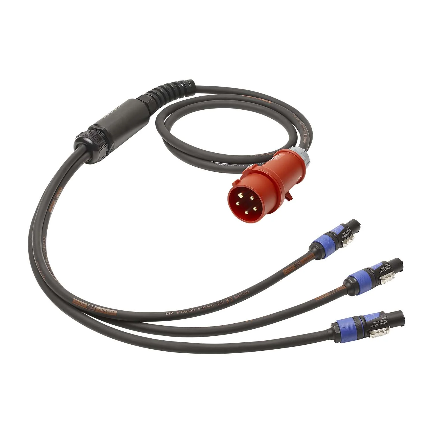 Netzkabelspleiss Titanex, schwarz,  5,00