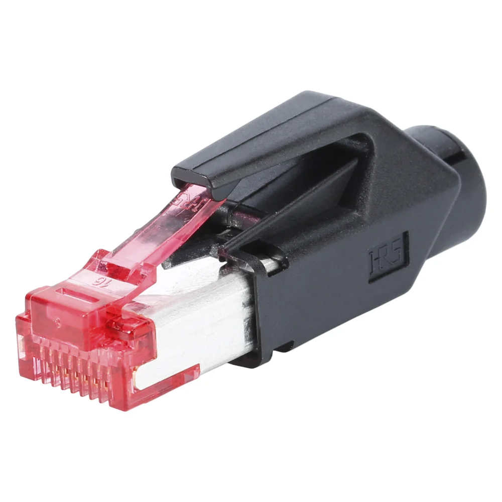 HIROSE RJ45 CAT.6 Steckverbinder schwarz