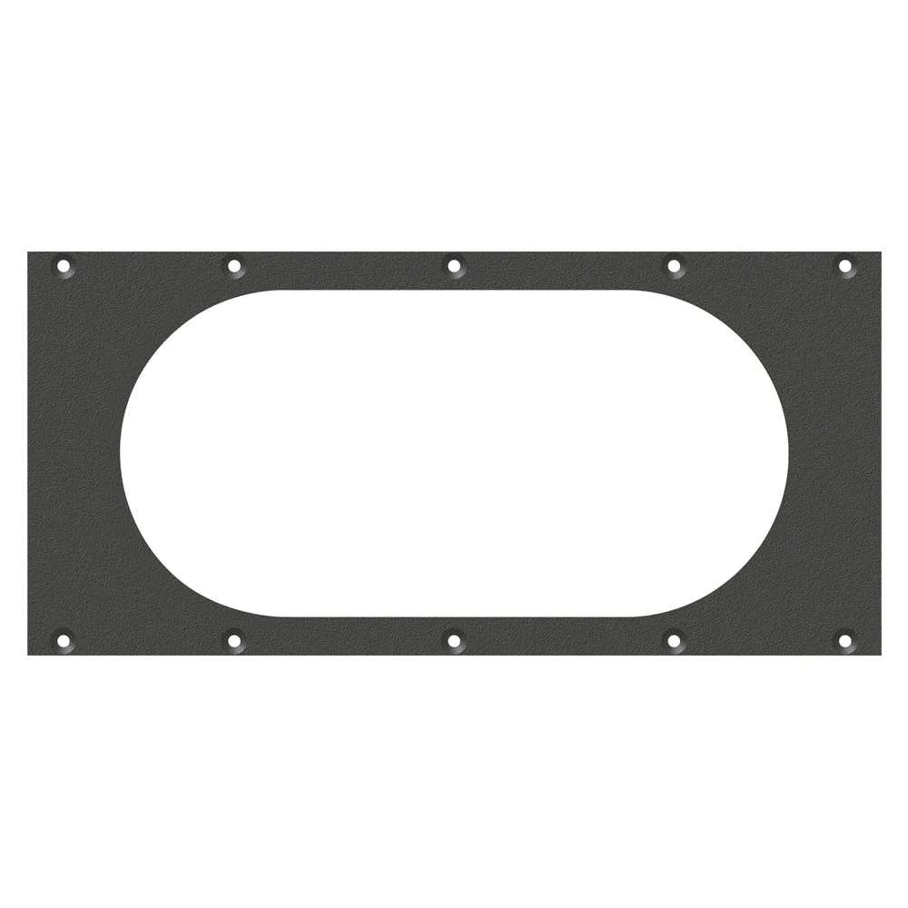 SYSBOXX-Frontblech 2HE 5BE, Hohlwanddose