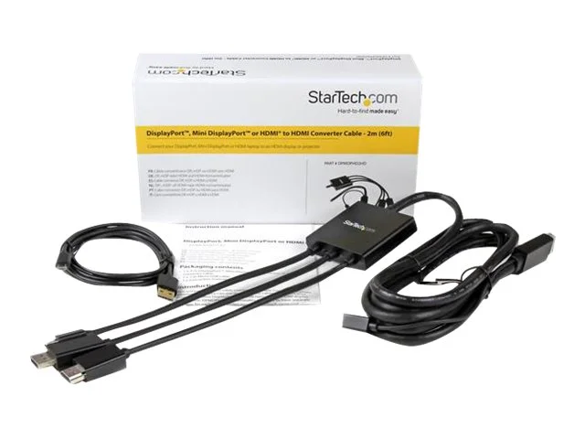 STARTECH 2m HDMI, DP, mDP Adapterkabel