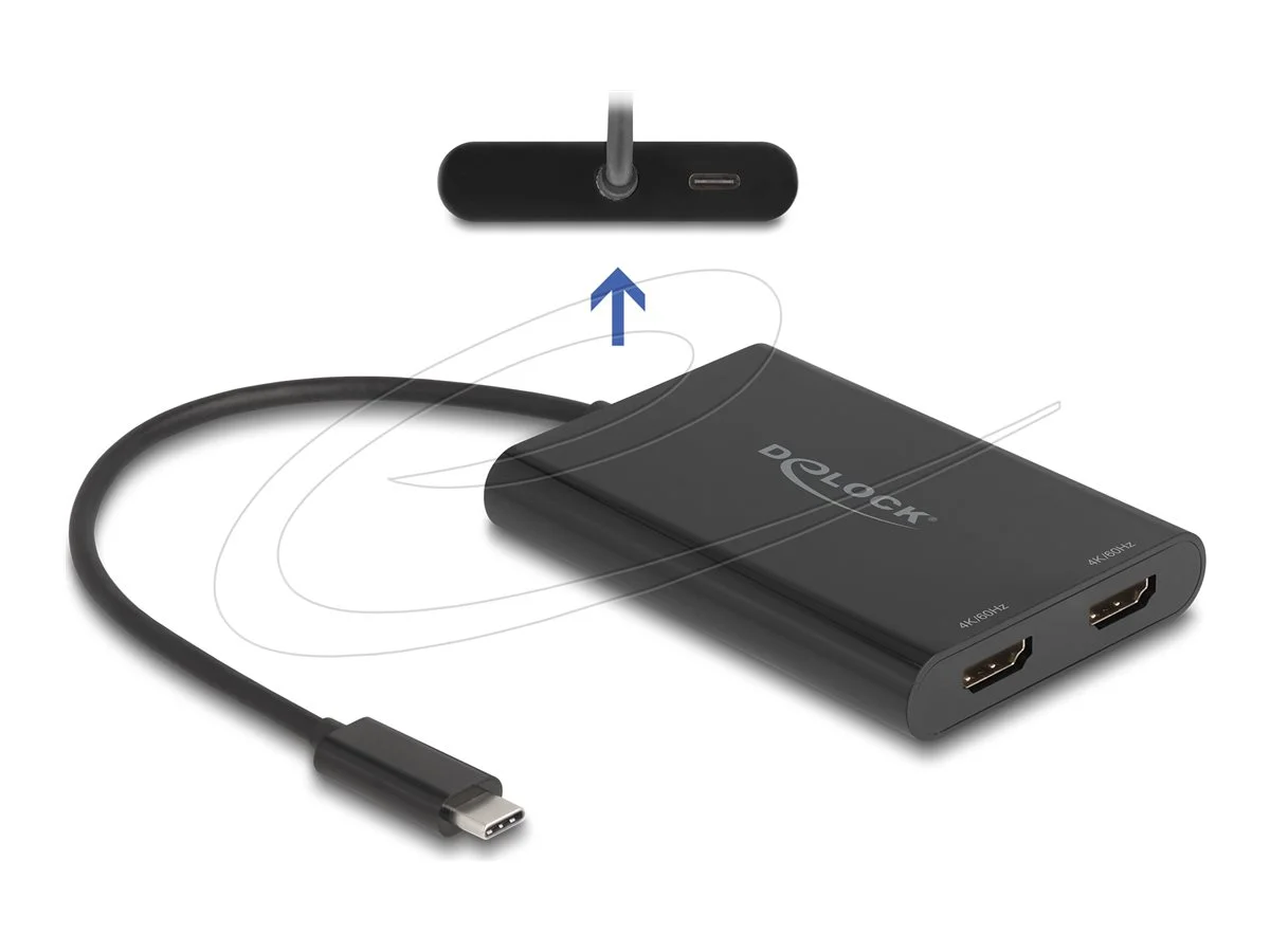 DELOCK Adapter USB Type-C zu 2 x HDMI 4K