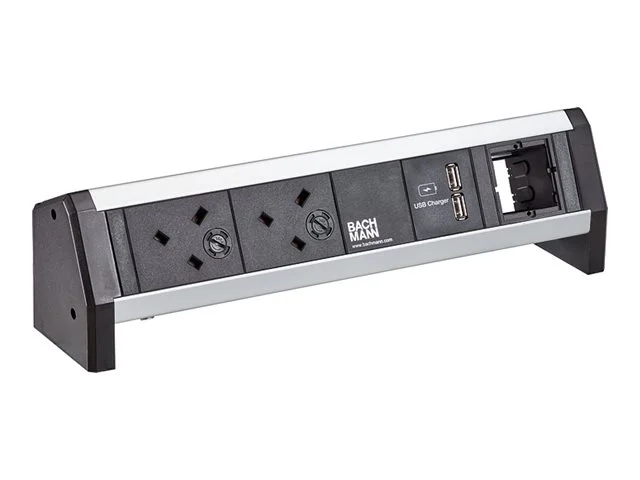 BACHMANN DESK 2xUK 1xUSB 1xCM Strom 1,0m