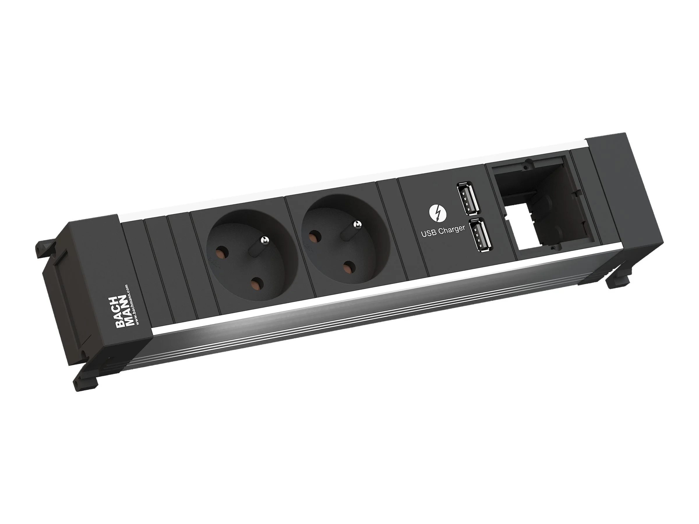 BACHMANN POWER FRAME 2xUTE 1xUSB 1xCM St