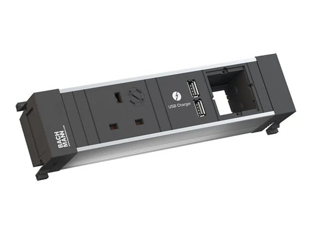 BACHMANN POWER FRAME 1xUK 90 USBCharger