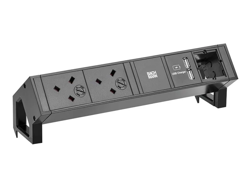 BACHMANN DESK2 2xUK USB Charger 1xCM