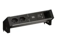 BACHMANN DESK2 ALU BLACK 2xCH T131xCM US