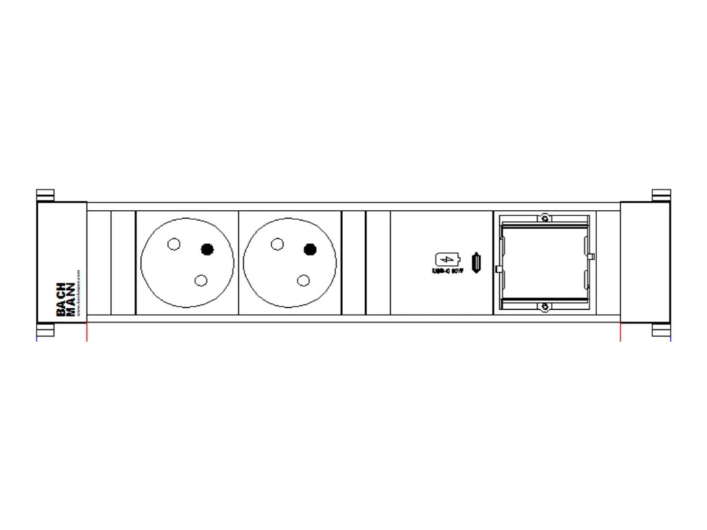 BACHMANN POWER FRAME M 2xUTE 1xCM 1xUSB