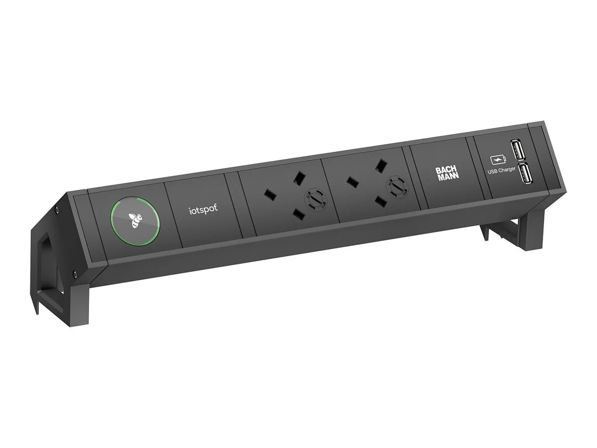 BACHMANN DESK2 iotspot 2xUK USB Charger