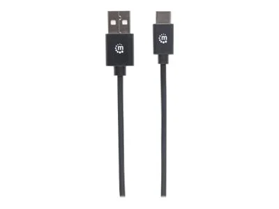 MH USB Kabel A-/C-Stecker 1m schwarz