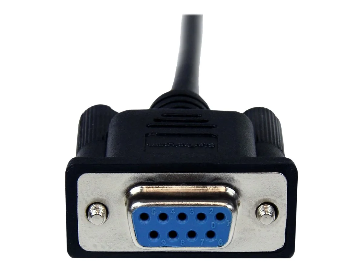STARTECH 1m Black DB9 RS232 Serial Null