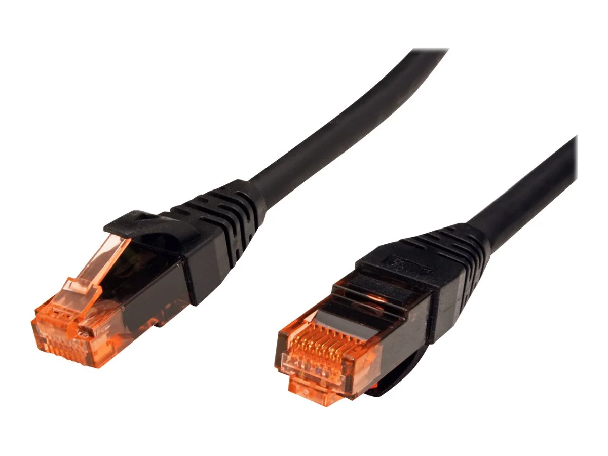 ROLINE Patchkabel Kat.6 schwarz 0,3m