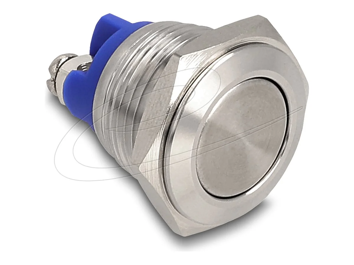 DELOCK Drucktaster zum Einbau 16mm flach