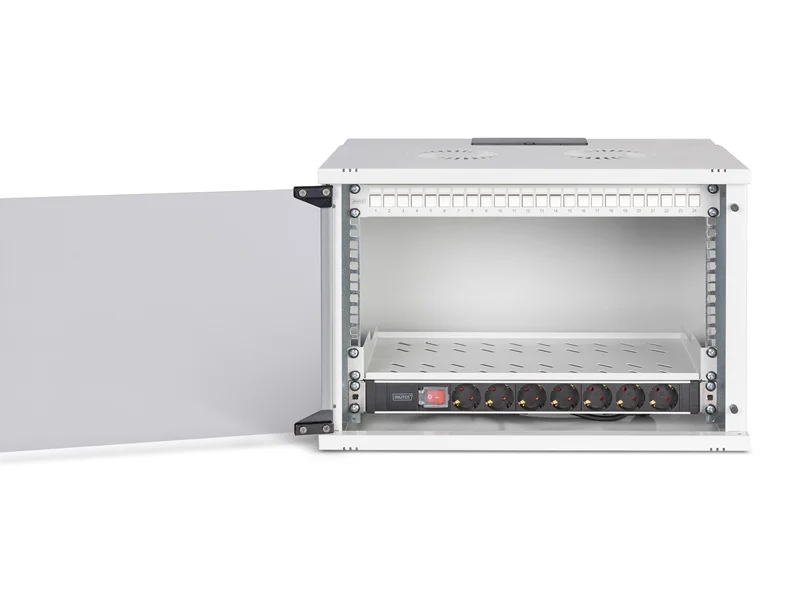 DIGITUS 48,26cm Netzwerk-Set 7HE Wandgeh