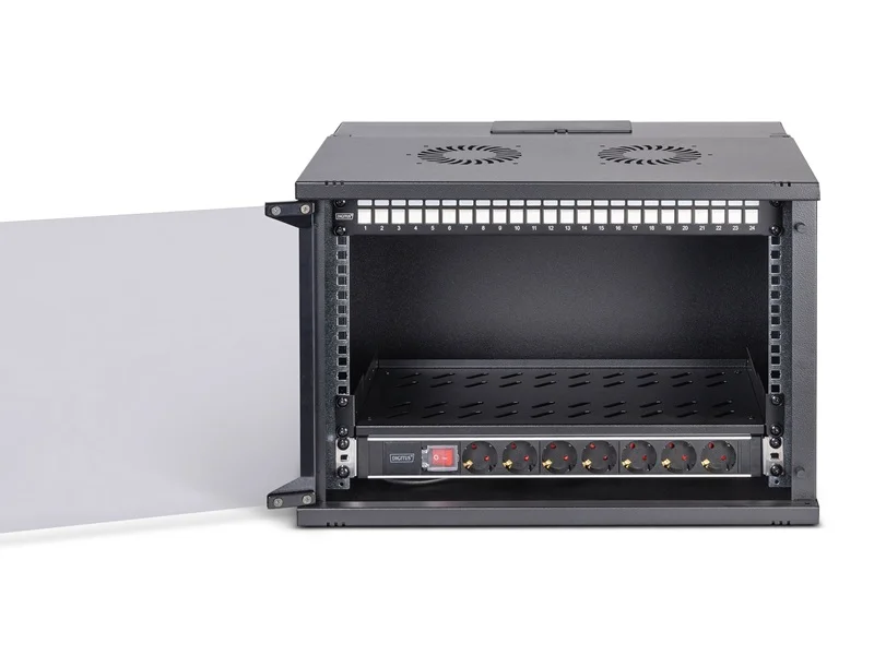 DIGITUS 48,26cm Netzwerk-Set 7HE Wandgeh