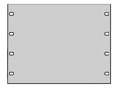 SCHROFF 48,26cm-Blindblende 1 HE RAL