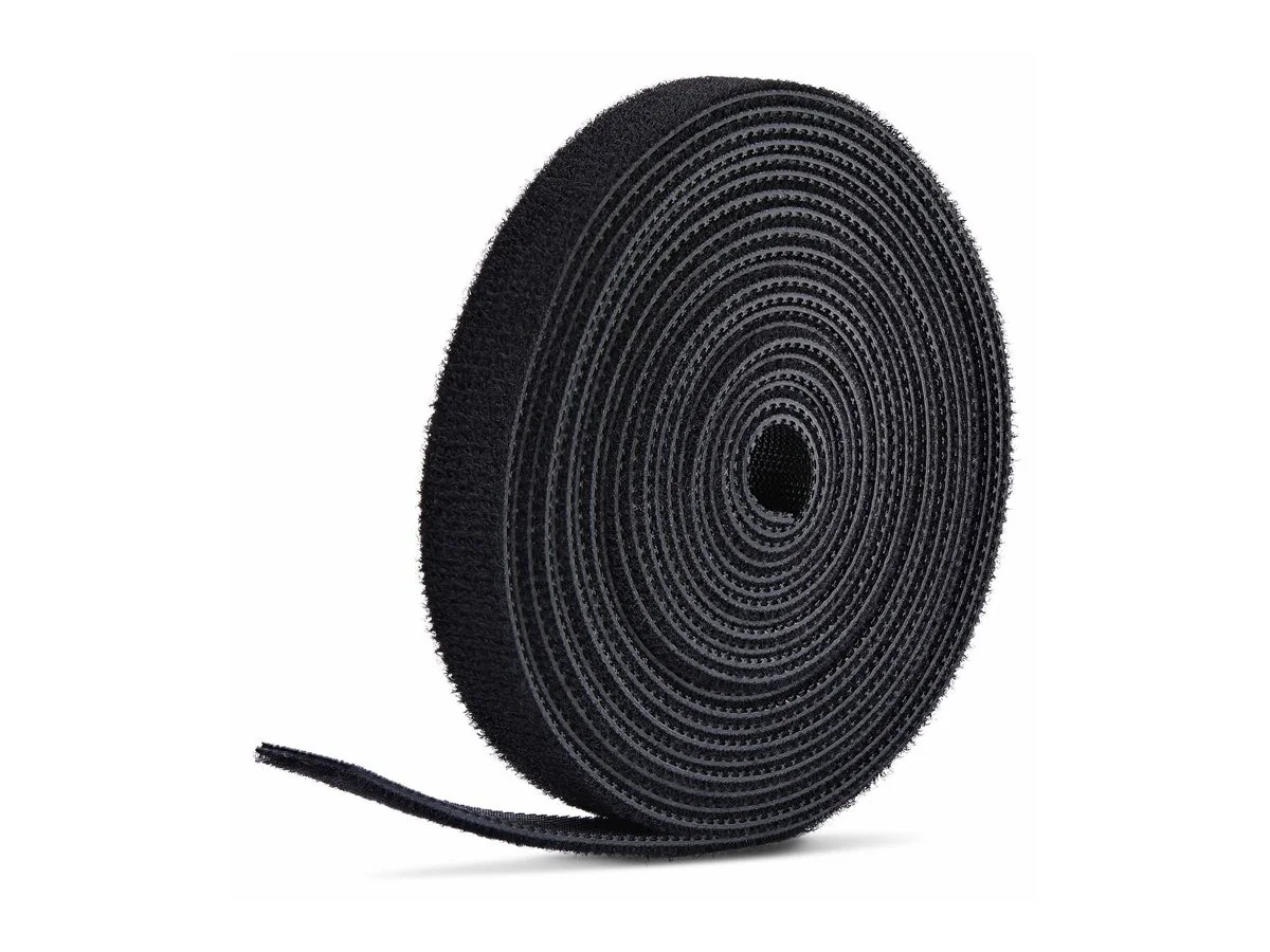 STARTECH 22,8m Klettbandrolle schwarz