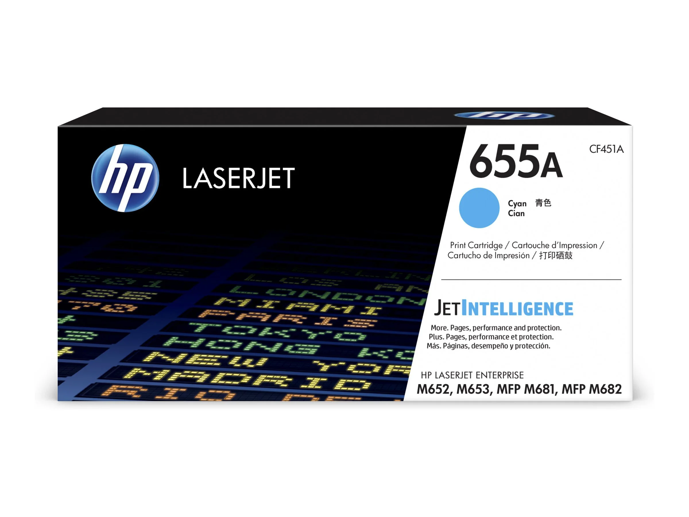 HP 655A LaserJet Toner Cyan