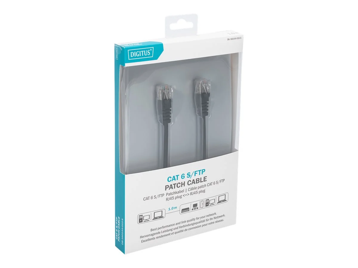 DIGITUS Patchkabel CAT6 RJ45 St/St 1.0m