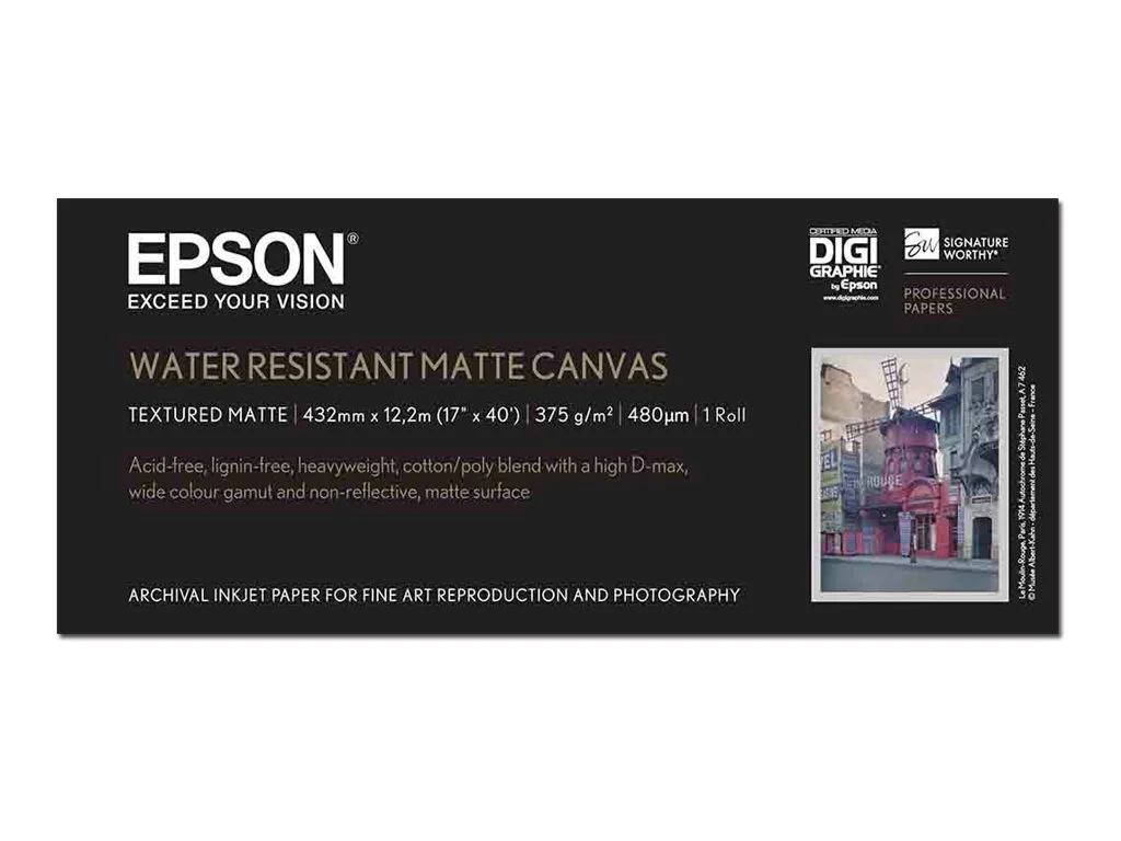 EPSON Papier Canvas 17Zollx12,2m matt
