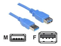 DELOCK Kabel USB 3.0 Verlaeng A/A 3mSt/B