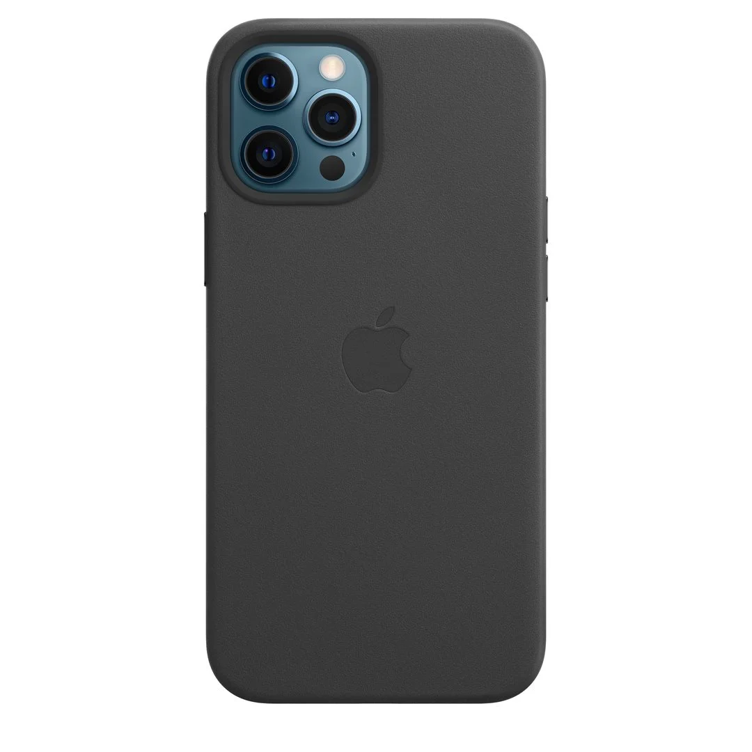 Apple Leather Case with MagSafe for iPhone 12 Pro Max black
