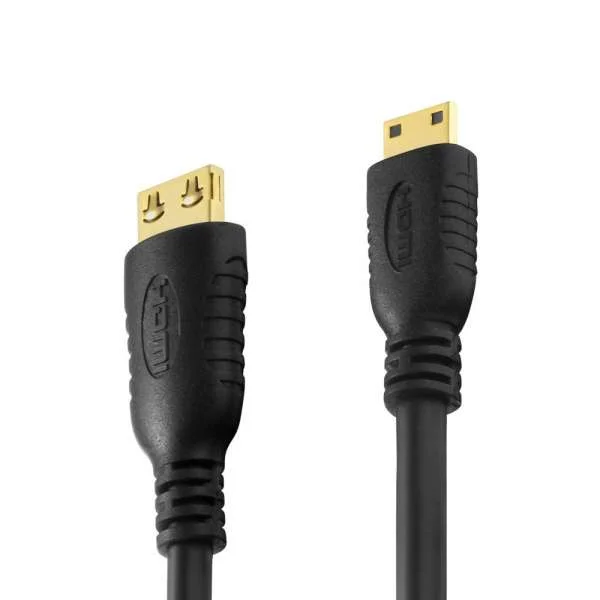 Zertifiziertes 4K Premium High-Speed Mini-HDMI-/HDMI-Kabel |​​ schwarz, 3.00m​​​​​