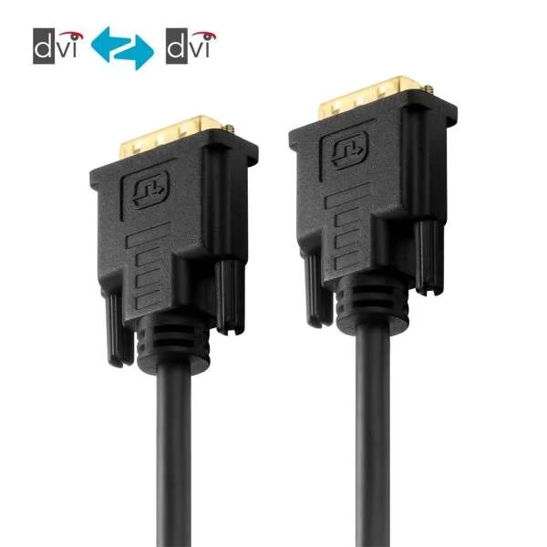 Zertifiziertes 2K DVI-Kabel - schwarz, 0.50m