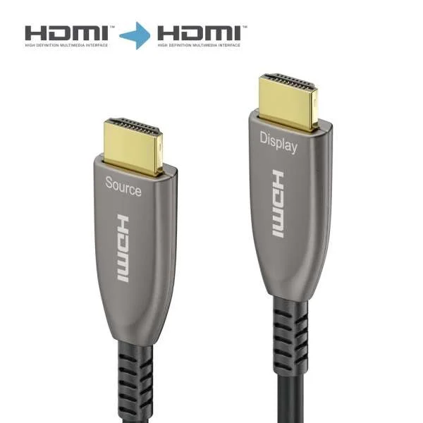 4K High Speed HDMI AOC Glasfaserkabel - 30.00, Anthrazit