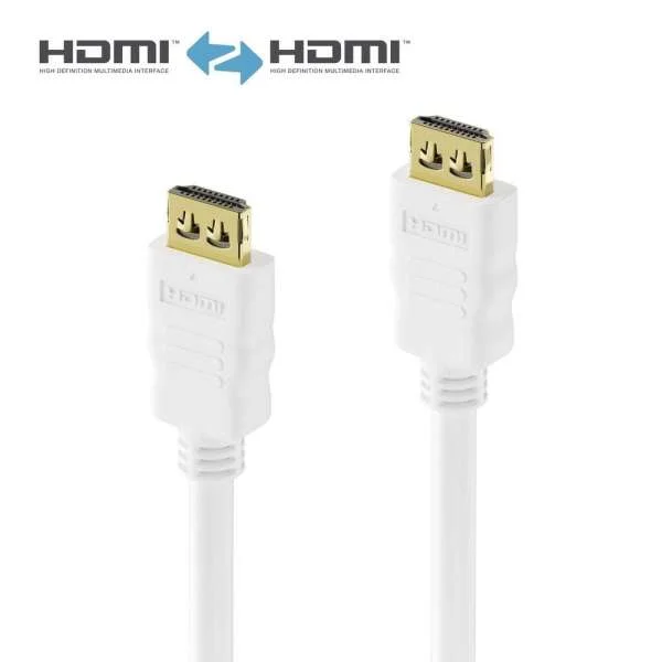 Zertifiziertes 4K High-Speed HDMI-Kabel mit Ethernet-Kanal | weiß, 3.00m​​​​​​​​​​​​​​