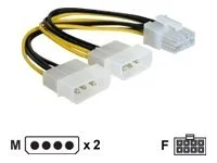DELOCK Kabel PCI Expr. Stromv. 2x13.3cm