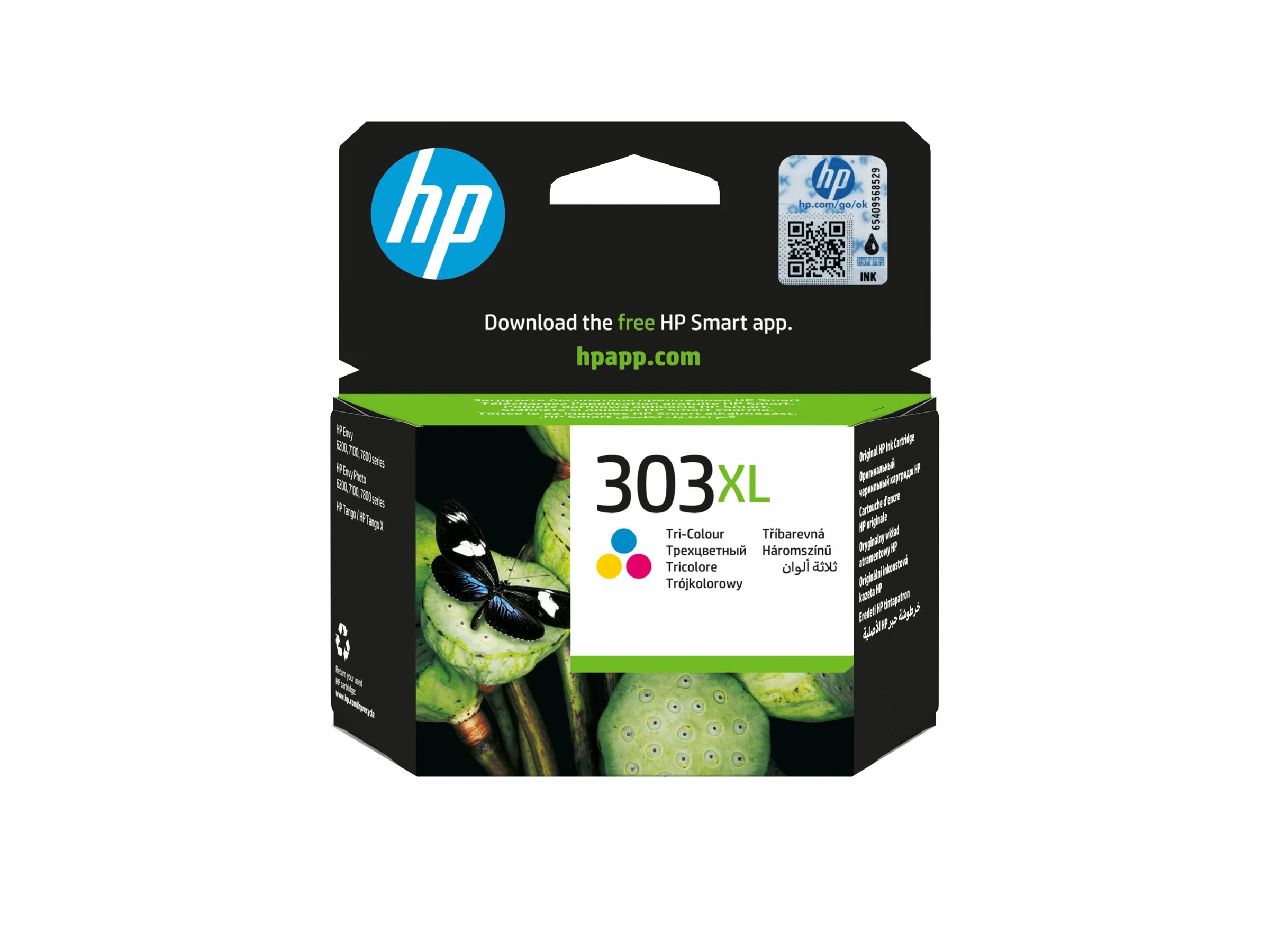 HP 303XL High Yield Tri-color Ink Cart.