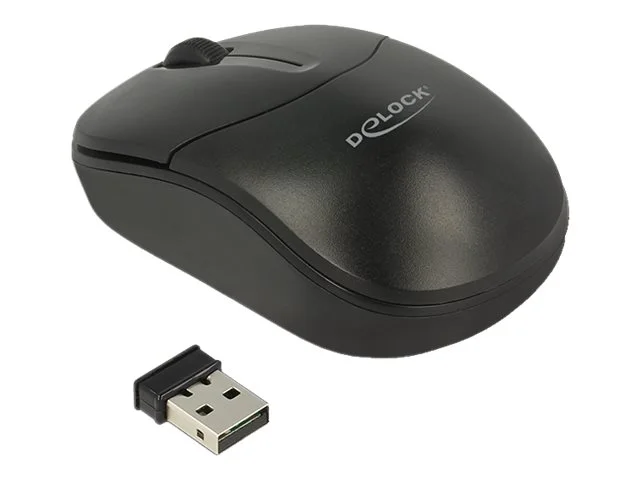 DELOCK 3-Tasten Maus 2,4 GHz wireless