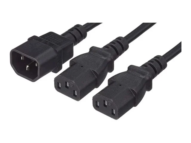 MH Stromkabel 2xC13 auf C14 1,8m